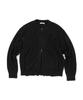Etce Smocking Wool Knit Zip Up (Black)