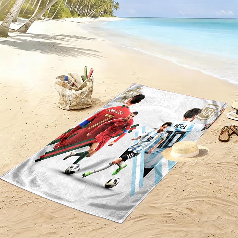 Electric Soccer Triumph beach towel Portable for travel Outdoor camping Outdoor pool towel quick-drying swim towel Absorbent bath towel