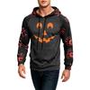 Men's Loose Fit Printed Hoodie with Pocket and Drawstring Casual Sweatshirt for Everyday Wear