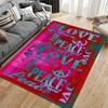 Love and Peace Word Pattern suitable as a non-slip mat for the living room or bedroom sofa