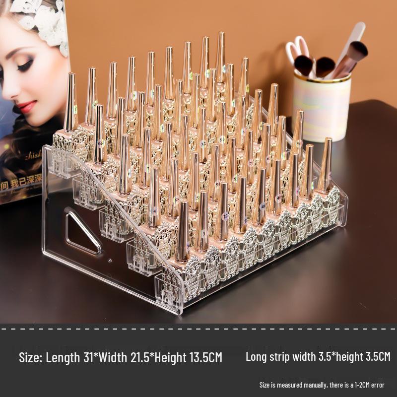 Multi-layer Transparent Cosmetic Organizer for Eyeshadow, Powder, Lipstick, Perfume, and Nail Polish