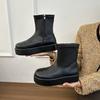 Muffin thick-soled British style Martin boots women's 2025 autumn new super fire thin boots Korean version of thin locomotive short boots