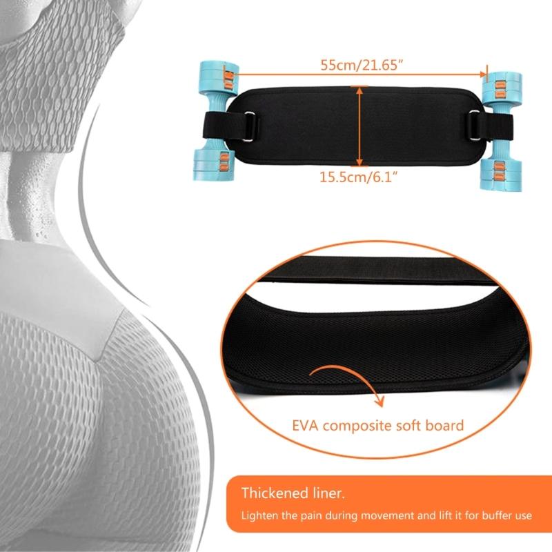 Hip Bridge Belt Adjustable Multifunctional Fitness Belt Hip Thrust Belts for Weight, Booty Belts for Hip Thrust Exercise