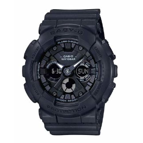 

Casio Женские аналогово-цифровые водонепроницаемые спортивные часы Baby-G, черные, BA-130-1A