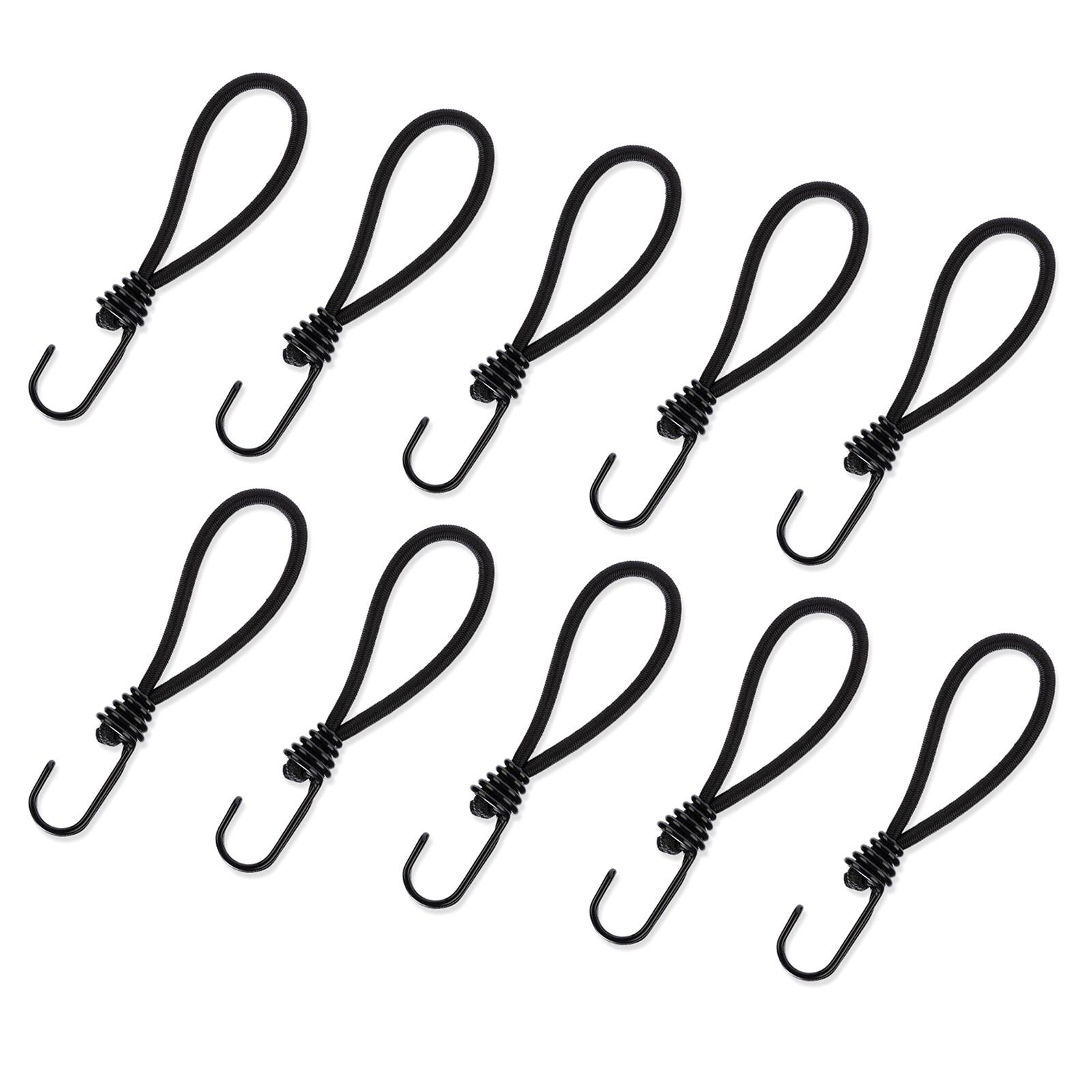 

10Pcs Spirals Iron Elastics Drawstrings Hook Outdoor Tent Elastics Rope Hook Bungee Cord With Hook Tent Accessories