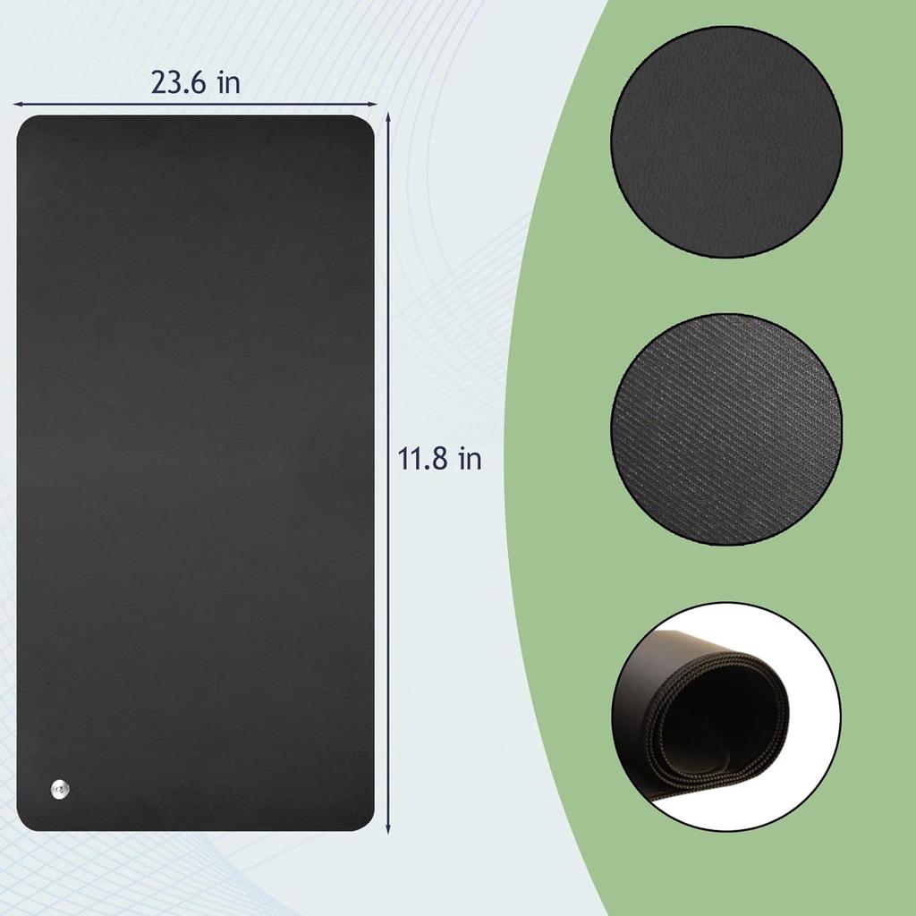 Tapis de mise à la terre pour améliorer le sommeil, design perforé 100% similicuir carbone conducteur (68,6 x 180,3 cm Tapis de mise à la terre pour améliorer le sommeil, design perforé 100% similicuir carbone conducteur (68,6 x 180,3 cm