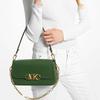 MICHAEL KORS PARKER Cow Leather Envelope Bag, Handbag, Shoulder Bag Medium Women's Green 30F2G7PC2L-386
