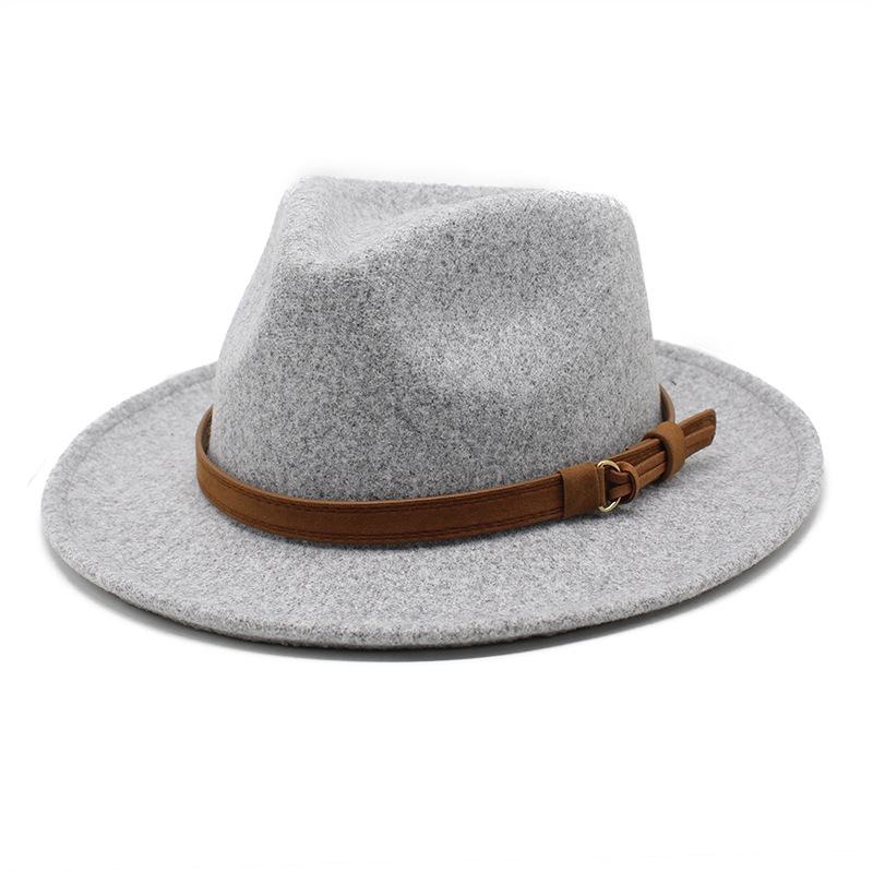 High Quality Wool Felt Fedoras Hats Adult Men Fashion Trilby Cap Autumn Winter Formal Jazz Dress Hat