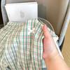 Women's Patchwork Color Contrast Plaid Loose Mopping Casual Fashion Wide Leg Pants