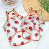 Strawberry Pattern Pet Harness Sun Protection Dog Cooling Vest Comfortable Cat Vest  Kittens