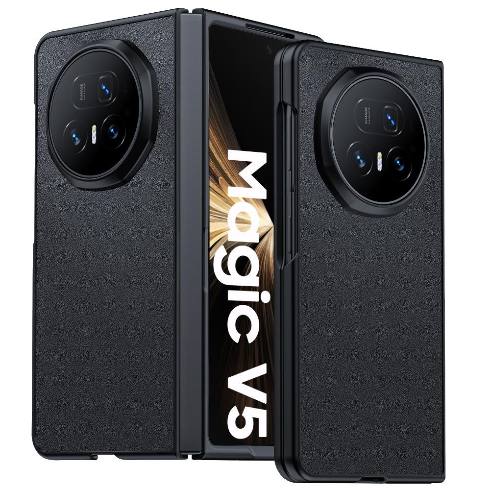 Applicable to Honor MagicV5 mobile phone case, carbon fiber lamb leather anti-drop ultra-thin folding Honor VS3 protective case honor magicv5