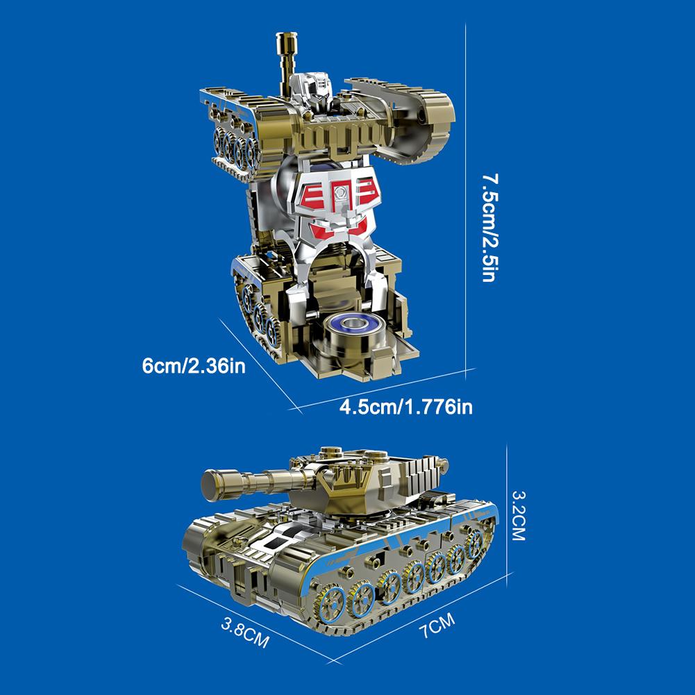Creative Mech Fidget Spinner Simulated Tank Deformation Plastic Relief Gifts Toy Hand Robot Toy E1E4