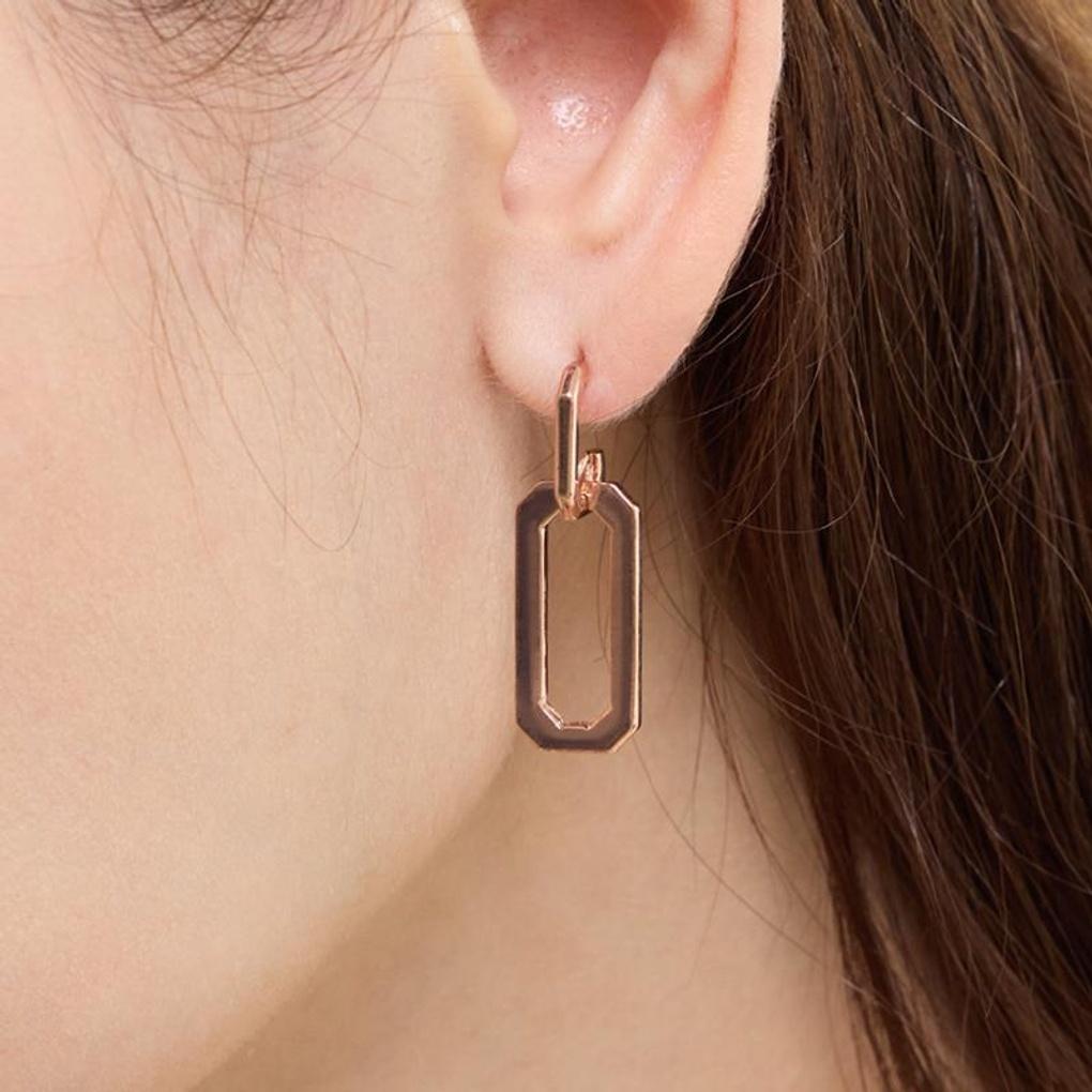 [LsSHOP] 14K Cornice Link Earrings (Gold Plated)_LJ5213BRE