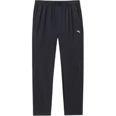 Simple Solid Color Elastic Straight Leg Knitted Sports Pants Men Bottoms Black 952527303-3