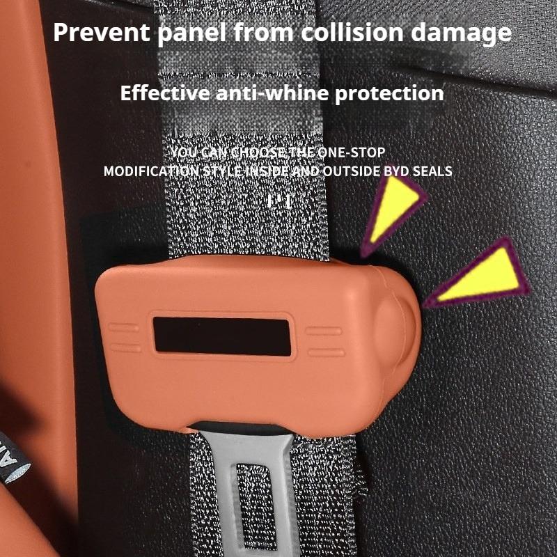 For Changan Deepal S05 S07 L07 S7 Car Seat Belt Buckle Anti-Scratch Silicone Car Seat Buckle Protector Clip Protection CoverVB1