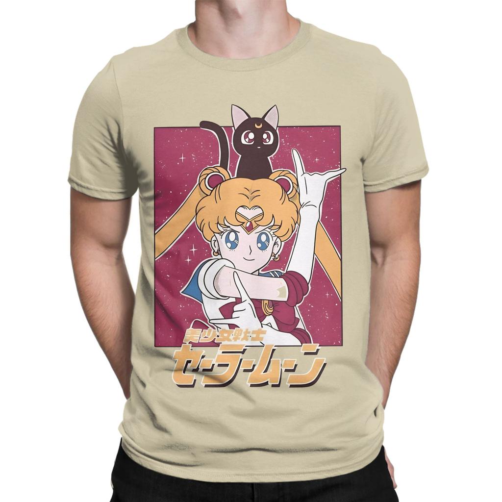 Usagi Tsukino red poster Funny Graphic 100 Cotton TShirt Tsukino Usagi Tees Tops For Unisex