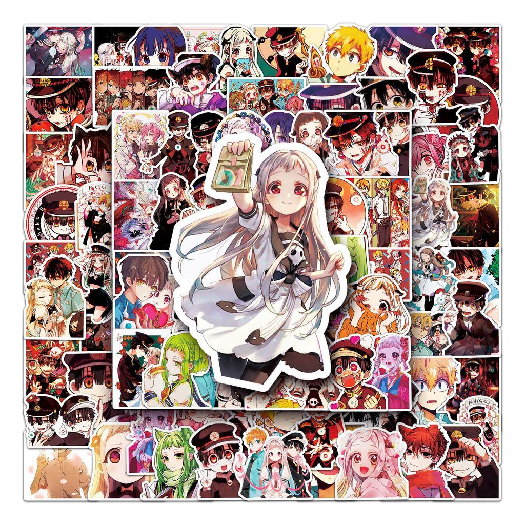 100 Jibaku Shonen Hanako-kun Japanese Anime Decorative Stickers for Laptops