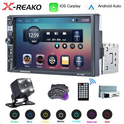 1Din Carplay Autorádio Autorádio Bluetooth 7palcový MP5 Audio Video Přehrávač FM Rádio Dotyková obrazovka TF SD 1Din USB