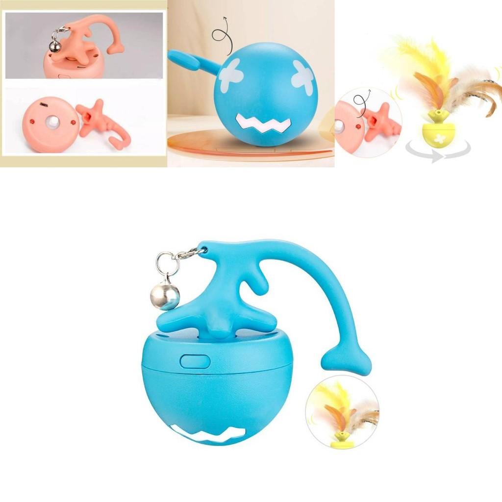 Interactive Led Light Up Fishbone Cat Rolling Ball Toy For Engaging Pet Playtime