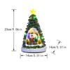 Christmas Tree Glowing House Music Ornament Adults Kids Rotating Train Winter Scene House for Home Table Office Holiday Decor