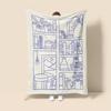 Morandi Color Abstract Art Blanket Coral Fleece Sofa Blanket ins Wind Living Room Bedroom Decorative Blanket Fade-Resistant
