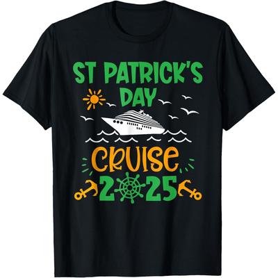 St Patricks Day Cruise Squad 2025 Funny Family Matching Boys Girls Cotton Men T Shirt