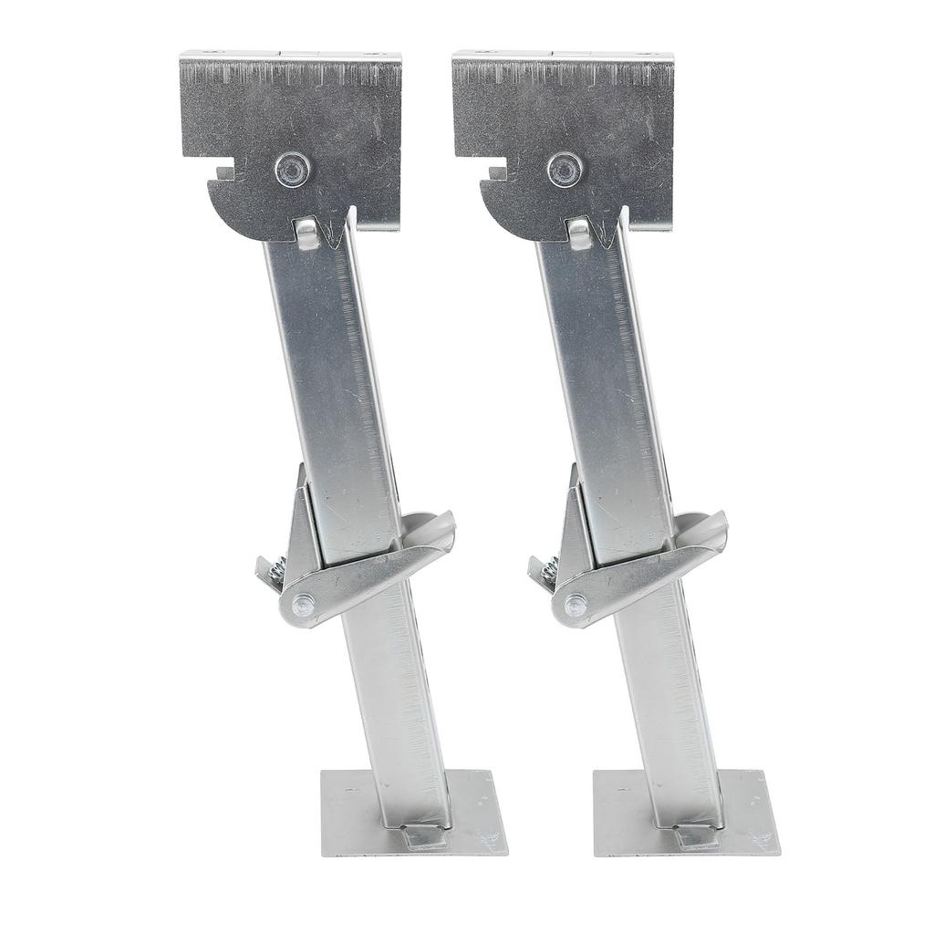 2PCS Stabilizer Jack 650lbs Support 1000lbs Lifting Capacity Galvanized Telescoping Adjustable Swing Down Stabilizer
