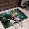 Roronoa Zoro Pattern Rug, Indoor/Outdoor Mat, for Picnic, Gameroom, Bedroom, Office, Living Room, Home Decor Carpet, Birthday Gift