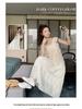 Trendy White Hollow Camisole Dress Set: Flattering Two-Piece Layered Vest & Dress