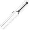 Outdoor BBQ Rolling Grill Basket, 304 Stainless Steel Barbecue Cylinder Net Cage.