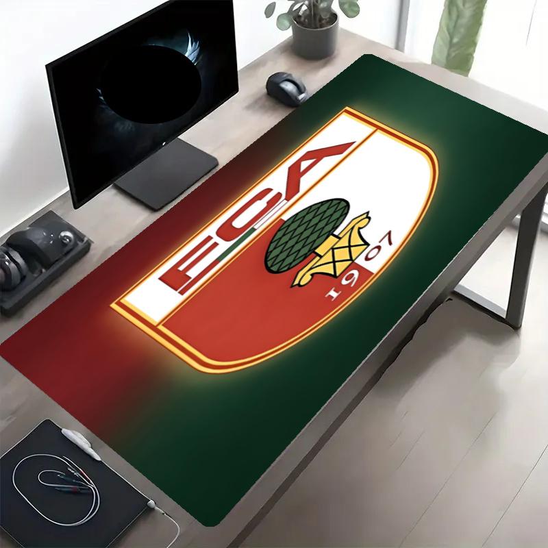 FC Augsburg Print Mouse Pad, Anti‑Slip Desktop keyboard Mat, for PC Laptop Gaming Working Daily Use, Cool Festival Birthday Gift