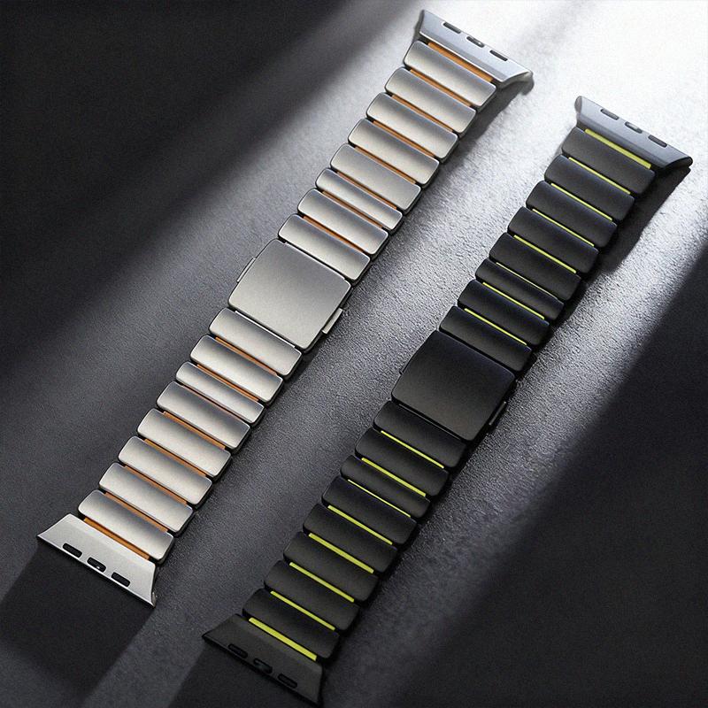 For Apple Watch bands 49mm 44mm 45mm 46mm Bracelet correa iWatch series SE3 Ultra 3 2 11 10 9 8 7 Stainless Steel Magnetic Strap