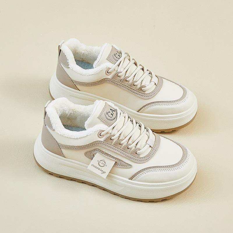 

Winter velvet new student thick-soled heightening thermal cotton shoes casual shoes Q 35 хаки