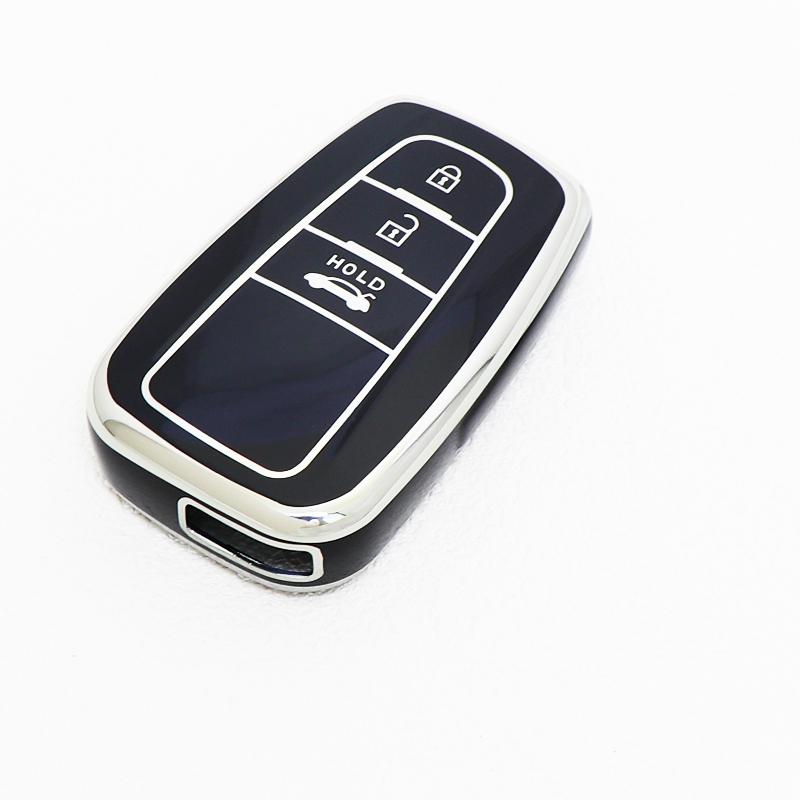 For Toyota Highlander CHR C-HR Prius Prado Land Cruiser Corolla Camry RAV4 Tpu Car Key Case Keyless Cover Shell Fob Accessories