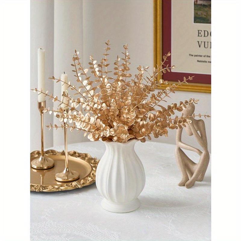 Eucalyptus Stems Artificial Plants Faux Eucalyptus Branches Faux Eucalyptus Stem For Wedding Bouquet Home Decor, Spring Summer Decor