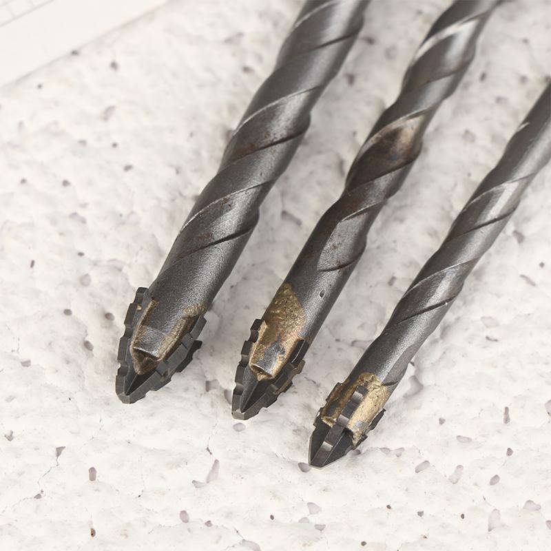 3-teiliges Vierkant-Zahnkranz-Exzenter-Twist-Bohrer-Set für Trockenbohrungen in Keramikfliesen, Glas, Marmor, Beton