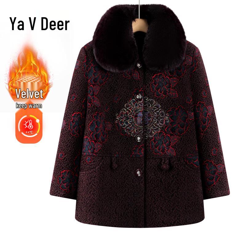 Yalu Women s Fleece-Lined Winter Jacket 3XL