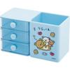 Rilakkuma H80 X W138 X D65mm San-X Multi-Pen Stand, Blue, FB56102, Size