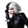 Halloween Cosplay 2 barvy Krátká vlnitá kudrnatá paruka s ofinou