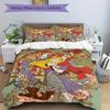 3pcs Aurora Sleeping Beauty Printed Quilt Set - Soft and Comfortable Quilt Cover for Bedroom, Guest Room and Dormitory Decorative Bedding Set 1 D