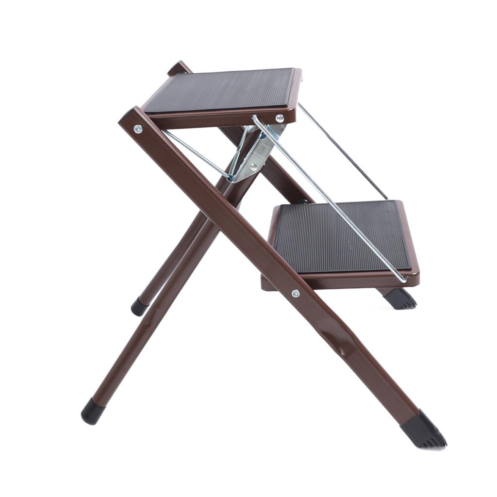 2-stupňový žebřík nosnost 264,6 lbs skládací stupínek se širokým protiskluzovým pedálem pro kuchyň koupelnu