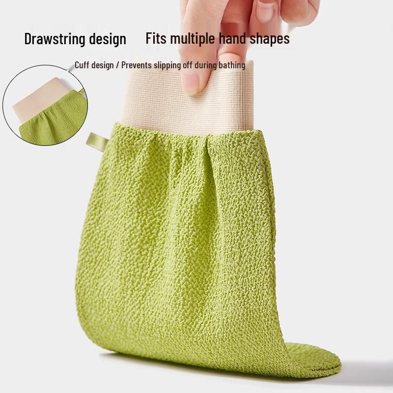 Unisex Exfoliating Towel: Gentle, Single-Layer Bath Scrubber with Coarse & Fine Textures for Safe Skin Care