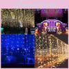 13-130ft Curtain Icicle Lights Led Fairy Christmas Indoor Outdoor Wedding Party String Lights