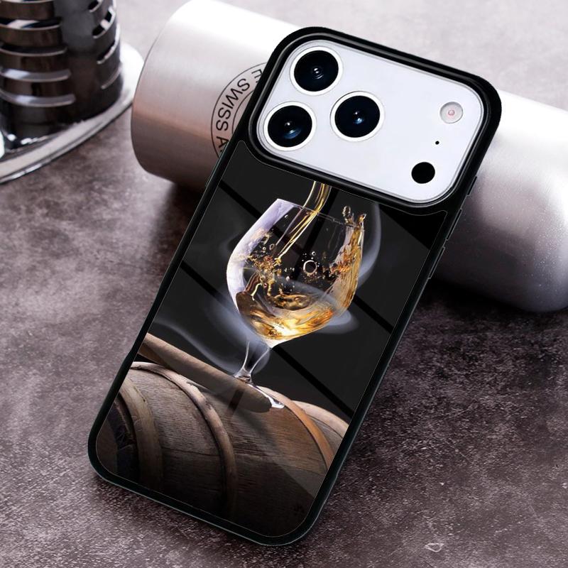 Cigar Whiskey Ice Drink Phone Case For iPhone 17 16 15 14 13 12 11 Pro Max Plus 17Air Soft Silicone Cover