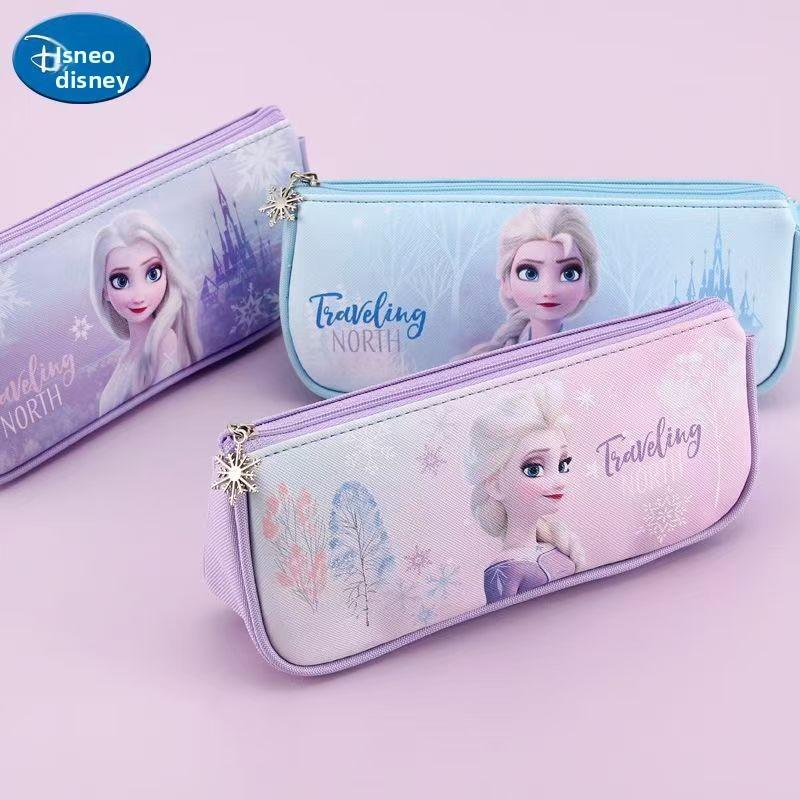 Frozen Princess Cartoon Pencil Case For Girls With Large Capacity And Backpack Storage