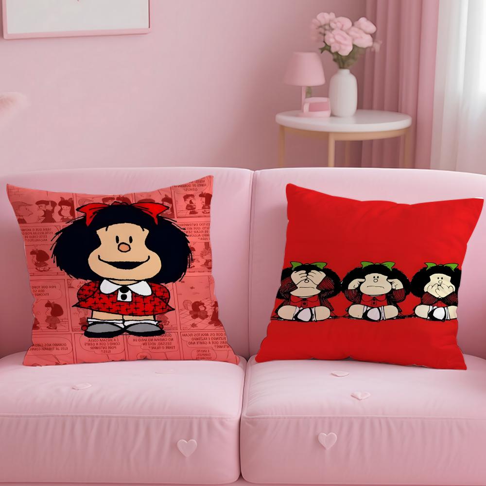 POPULAR M-MMafalda Cushion Cover Comfortable Reversible Pillow Cover Ideal for Car Sofa Bedroom & Beyond