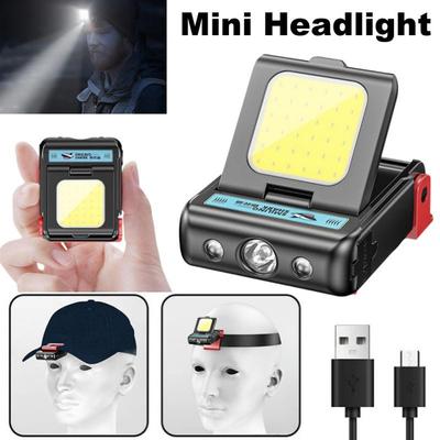Superheller LED-Scheinwerfer, COB-Flutlicht, Clip-On-Kappe, Hutlampe für Outdoor-Angeln, Camping, Scheinwerfer, Notfall-Taschenlampe