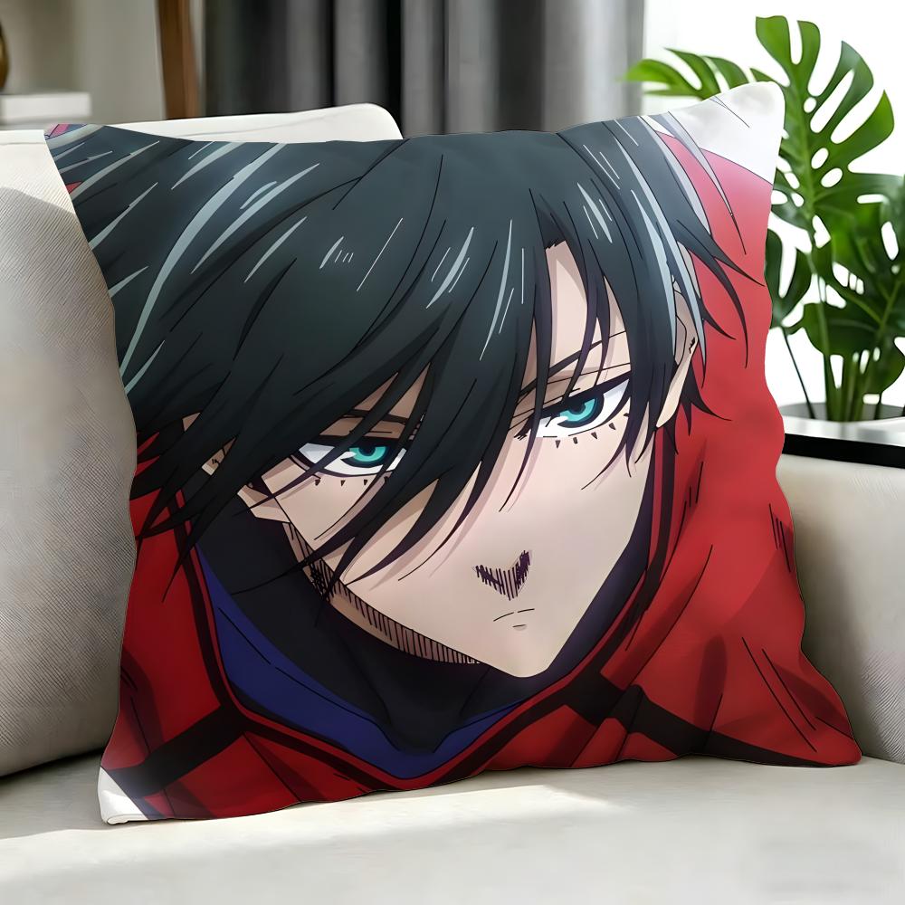 Anime Blue Lock Cushion Cover Cushion Cover Set 4Pcs 50X50 45X45 40X40 Pillowcase Decorative Sofa Home Decor