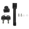 Punch Sliding Glass Door Lock for 12mm Thick Glass Clamp Zinc Alloy No Drilling Installation Luminous Positioning Feature