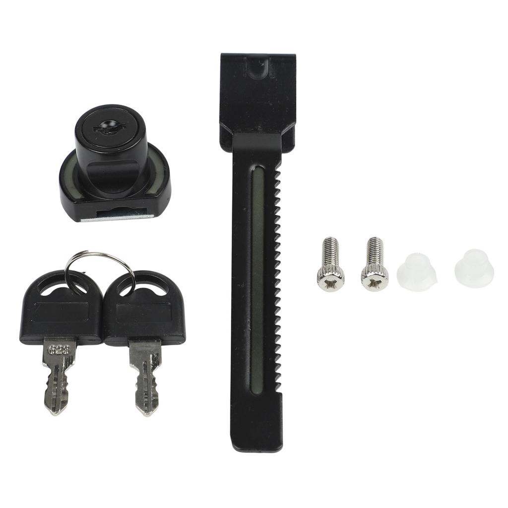 Punch Sliding Glass Door Lock for 12mm Thick Glass Clamp Zinc Alloy No Drilling Installation Luminous Positioning Feature